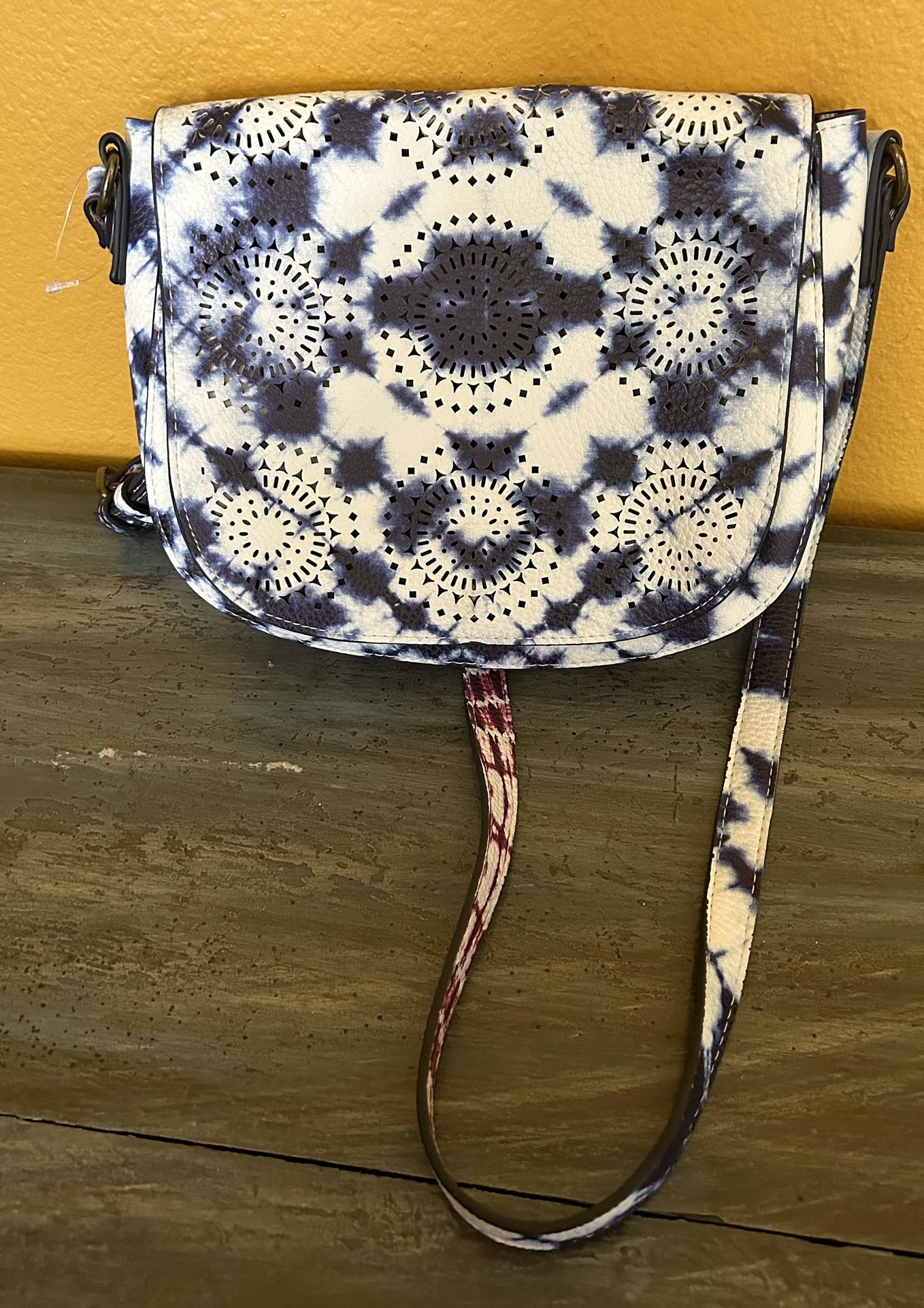 Desigual Navy & White Adjustable Strap Purse