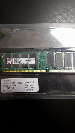 Kingston 1GB PC3200 DDR RAM