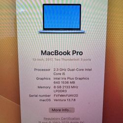 2017 Macbook Pro 13 Inch’s 