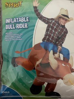 Inflatable bull rider kid’s costume