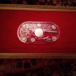 Sterling Silver 1921 Peace Dollar.... Buffalo Nickel S... Mercury Dime.....One Of A Kind Art 