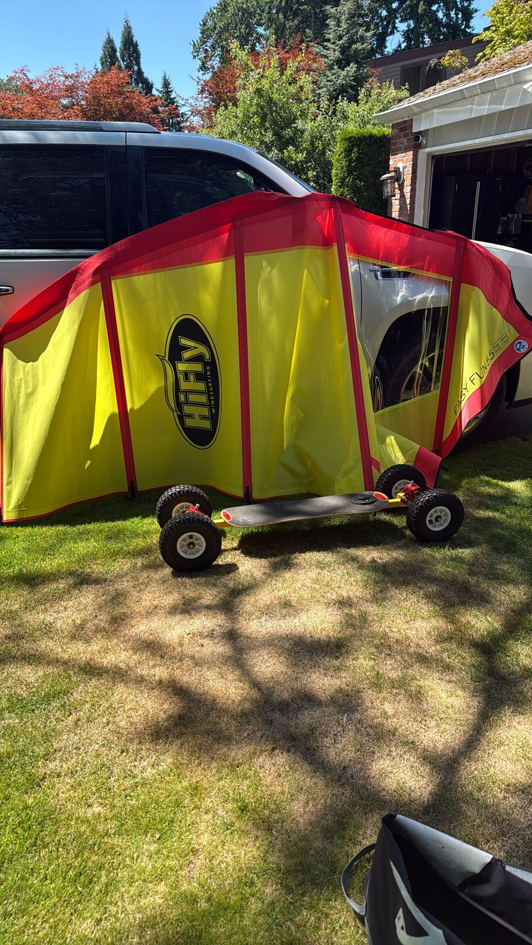 land windsurfing rig