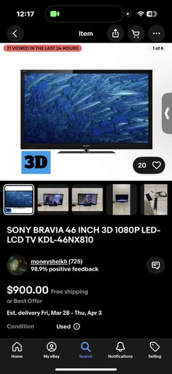sony brava 46 inch tv 1080p