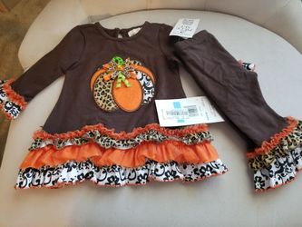 Thanksgiving Outfit size 6 months new w/tags