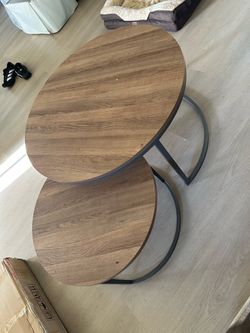 Nathan James Round Nesting Coffee Table