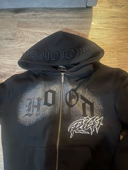 Hoodrich Full-Zip Hoodie Black Medium