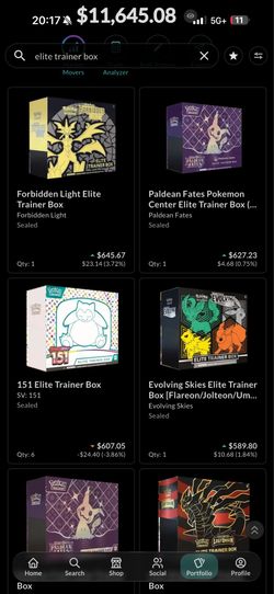 Selling ETB from my collection