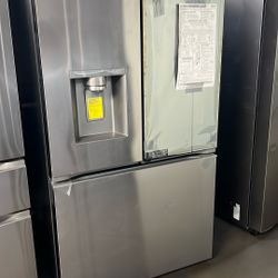 NEW OPEN BOX LG MIRRORED INSTA VIEW FRENCH STYLE DOOR IN DOOR 