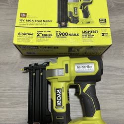 RYOBI ONE+ 18V 18-Gauge Cordless AirStrike Brad Nailer (Tool Only)