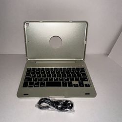 Silver Keyboard Case For iPad Mini 4/5.