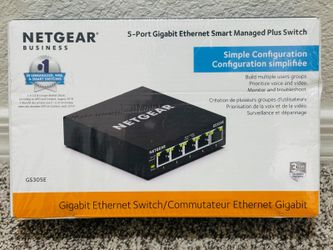 Netgear GS305E 5 Port Gigabit Ethernet Switch