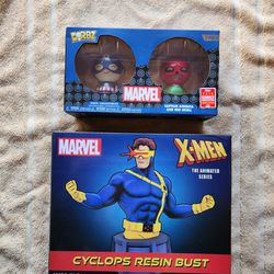 Funko 2pack Marvel 2018  Summer convention limited edition With X-man Cyclops Resin Bust New