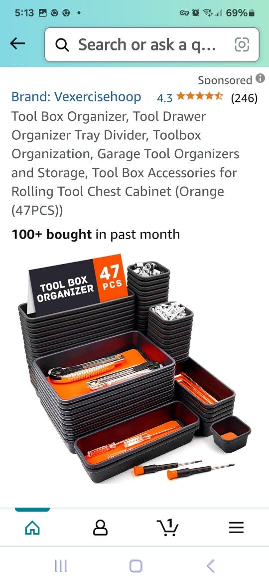Tool Box Organizer