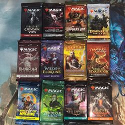 12 Different Draft Booster Packs Chaos Draft Magic The Gathering MTG Factory Sealed