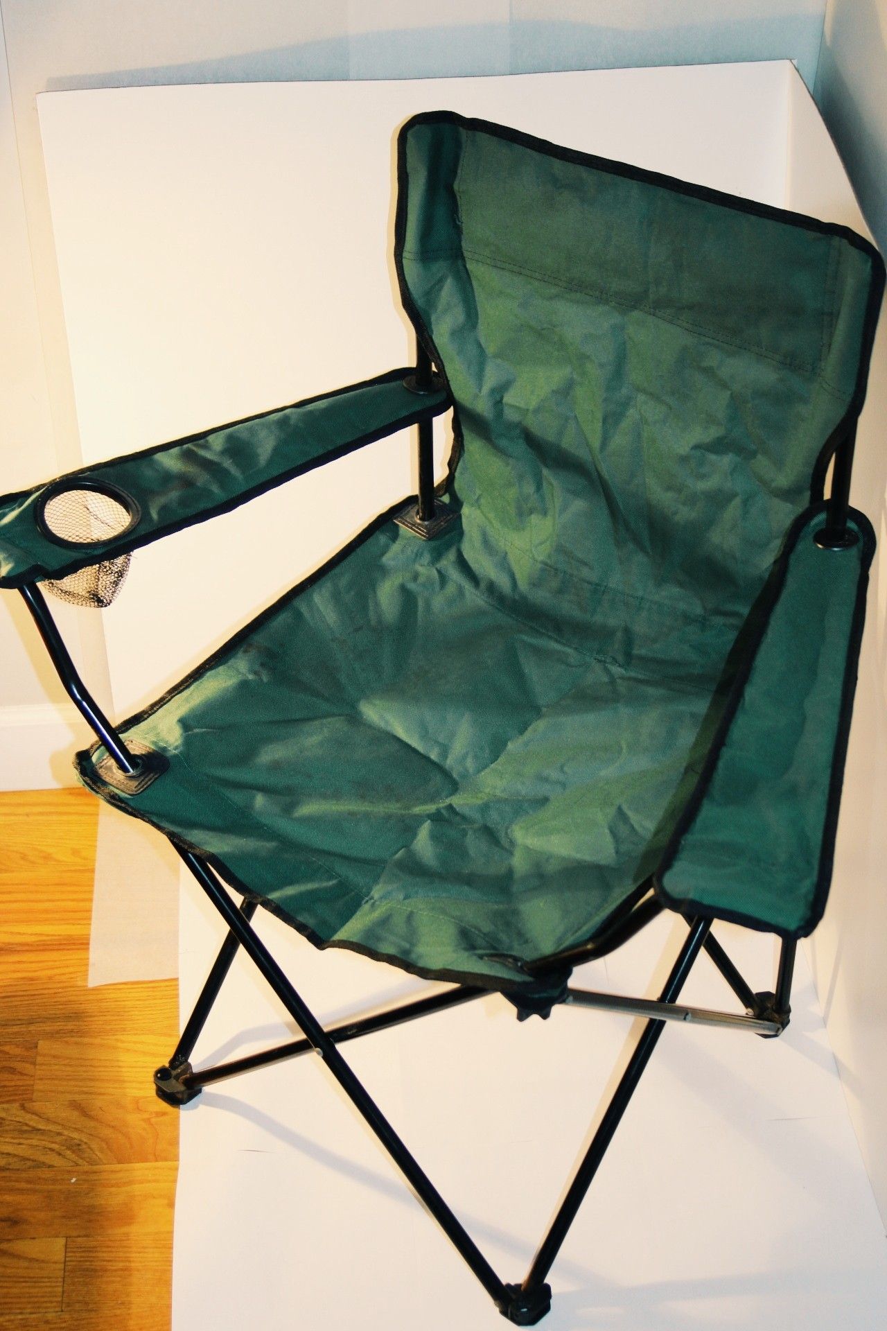 Green Steel Camping Chair