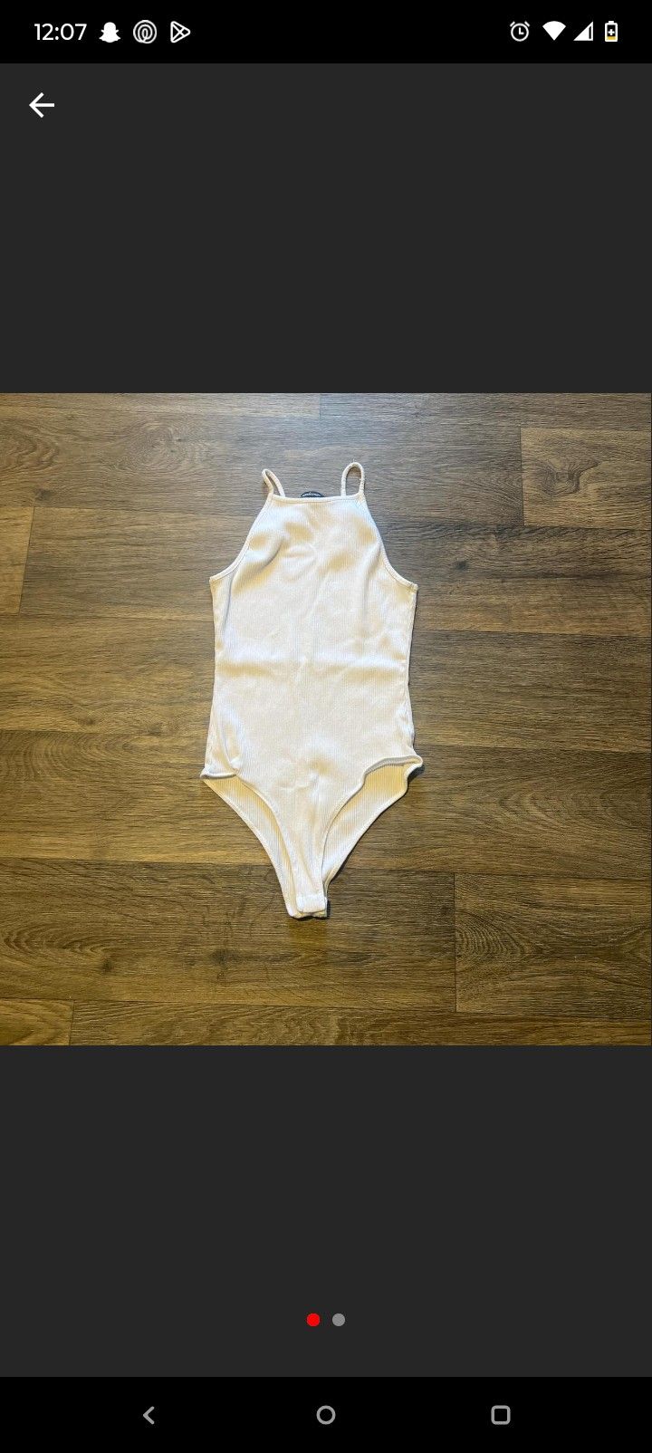 White Cotton Women's Bodysuit