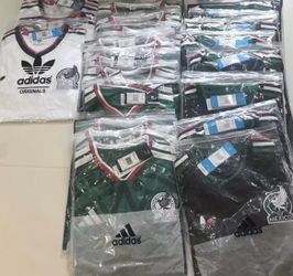 Mexico jerseys black green and white