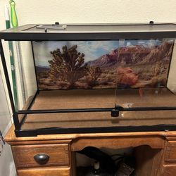 Double Front Door Reptile Tank 