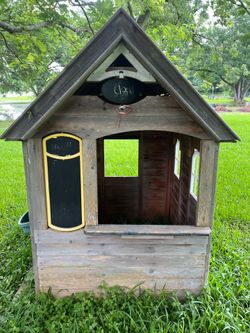Kids Outdoor Wooden Playhouse / Backyard Cedar Play House 儿童户外木质小屋 游戏屋