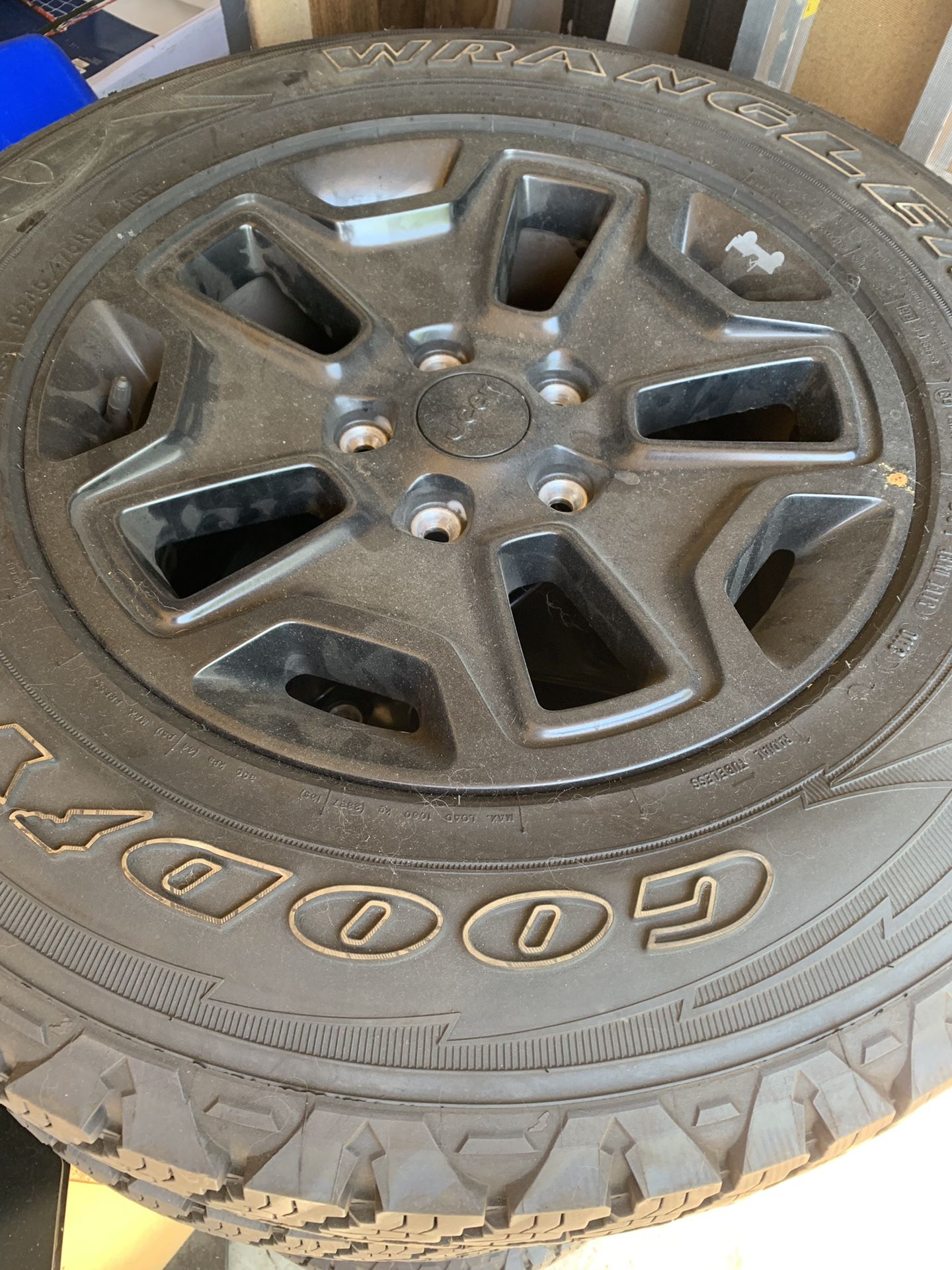 Limited Edition Jeep Wheels and Tires (Only Used 1000 miles) Spare never Used