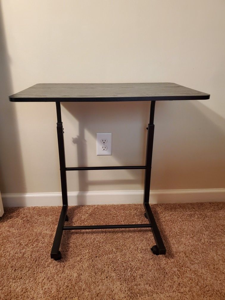 Adjustable Height Tray Table...With Wheels