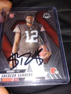 Shedeur Sanders Signed Autograph Rc NFL Card Cleveland Browns 