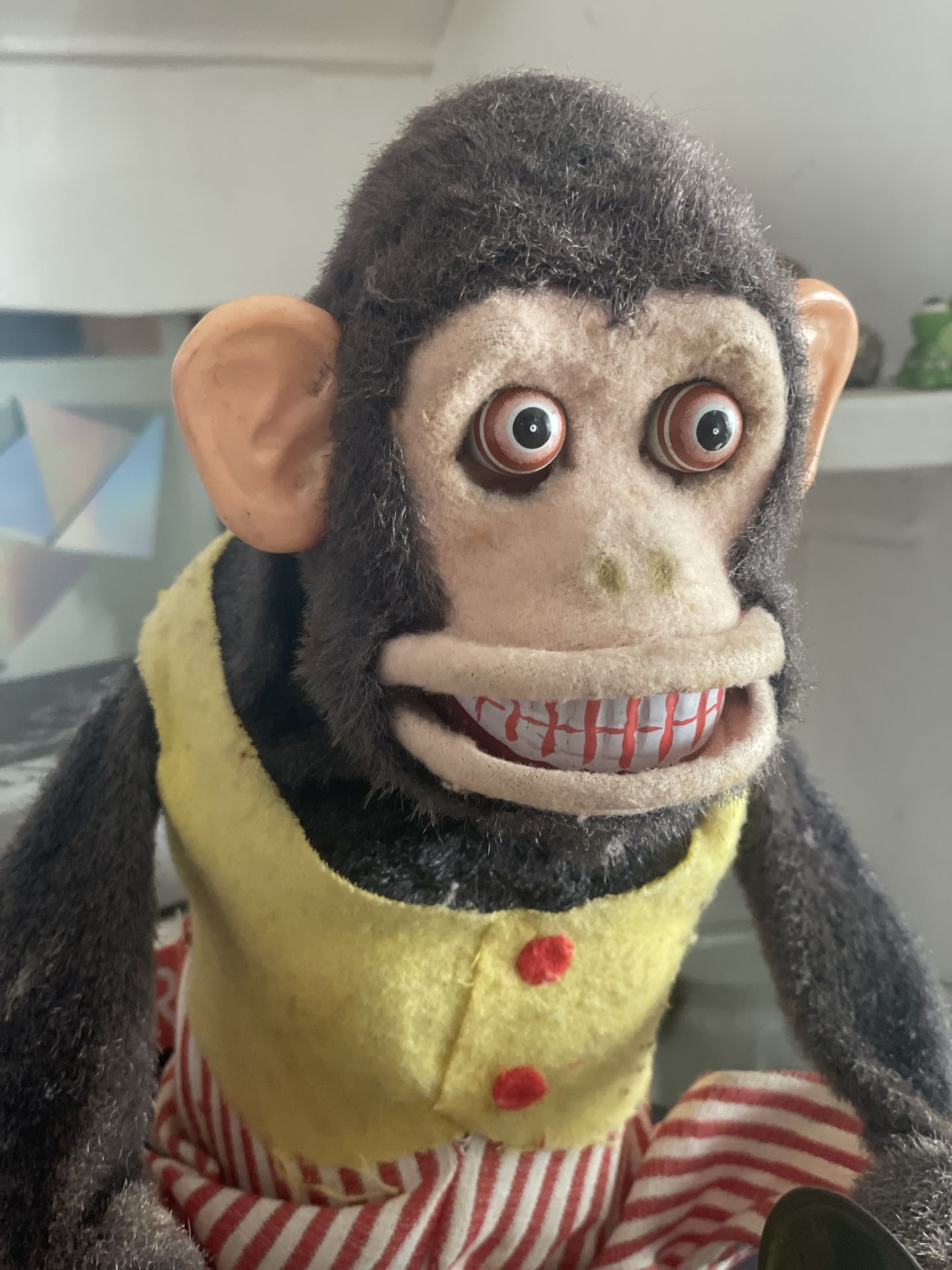 1960s Jolly Chimp Perfect Halloween Decoration - Creepy Monkey