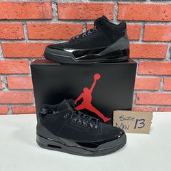 Nike Air Jordan 3 Retro ‘Black Cat’ Size 13