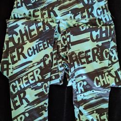 Activewear, Justice Active, Turquoise And Black,  Size 14