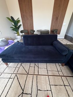 Living Spaces Velvet 73” Lounge Sofa