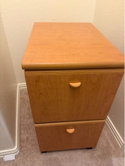 Wood filing cabinet