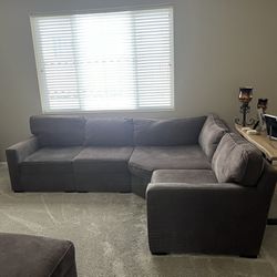 Radley Sectional Sofa with Sleeper Chair And Ottoman 