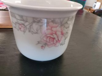 Porcelain Pot and Dish $5 each