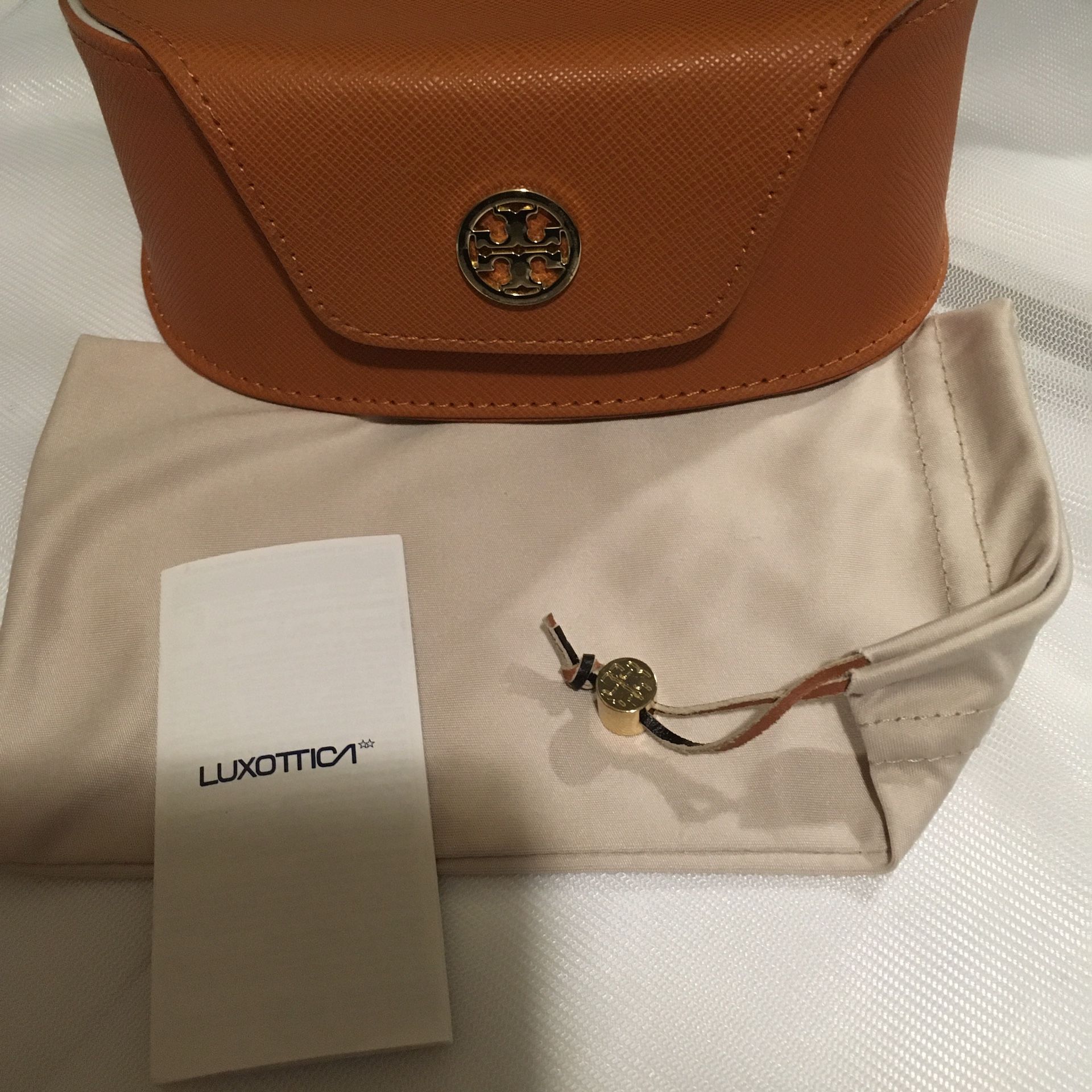 Tory Burch Pouch and Orange Sunglasses Case
