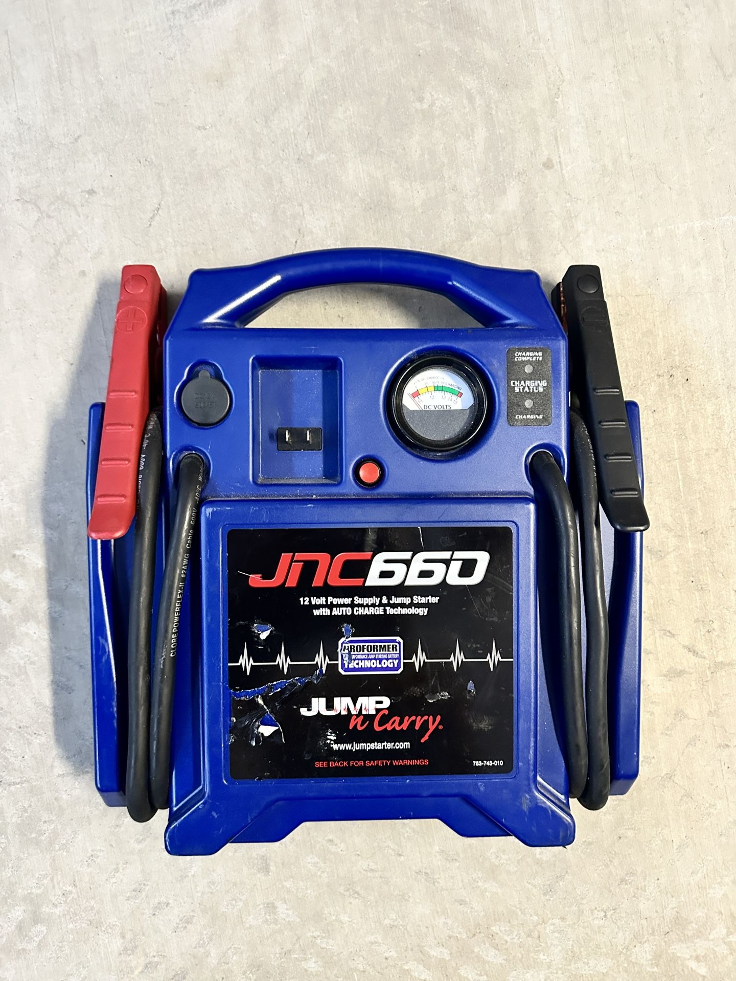 Clore Automotive Jump-N-Carry JNC(contact info removed) Peak Amp 12 Volt Jump Starter