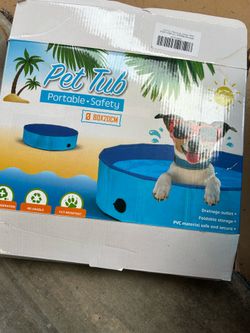 Pet bath Foldable Dog Peddling Pool 80X20CM