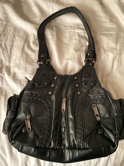 Y2k black shoulder bag