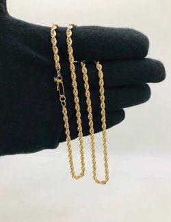 10K SOLID ROPE CHAIN