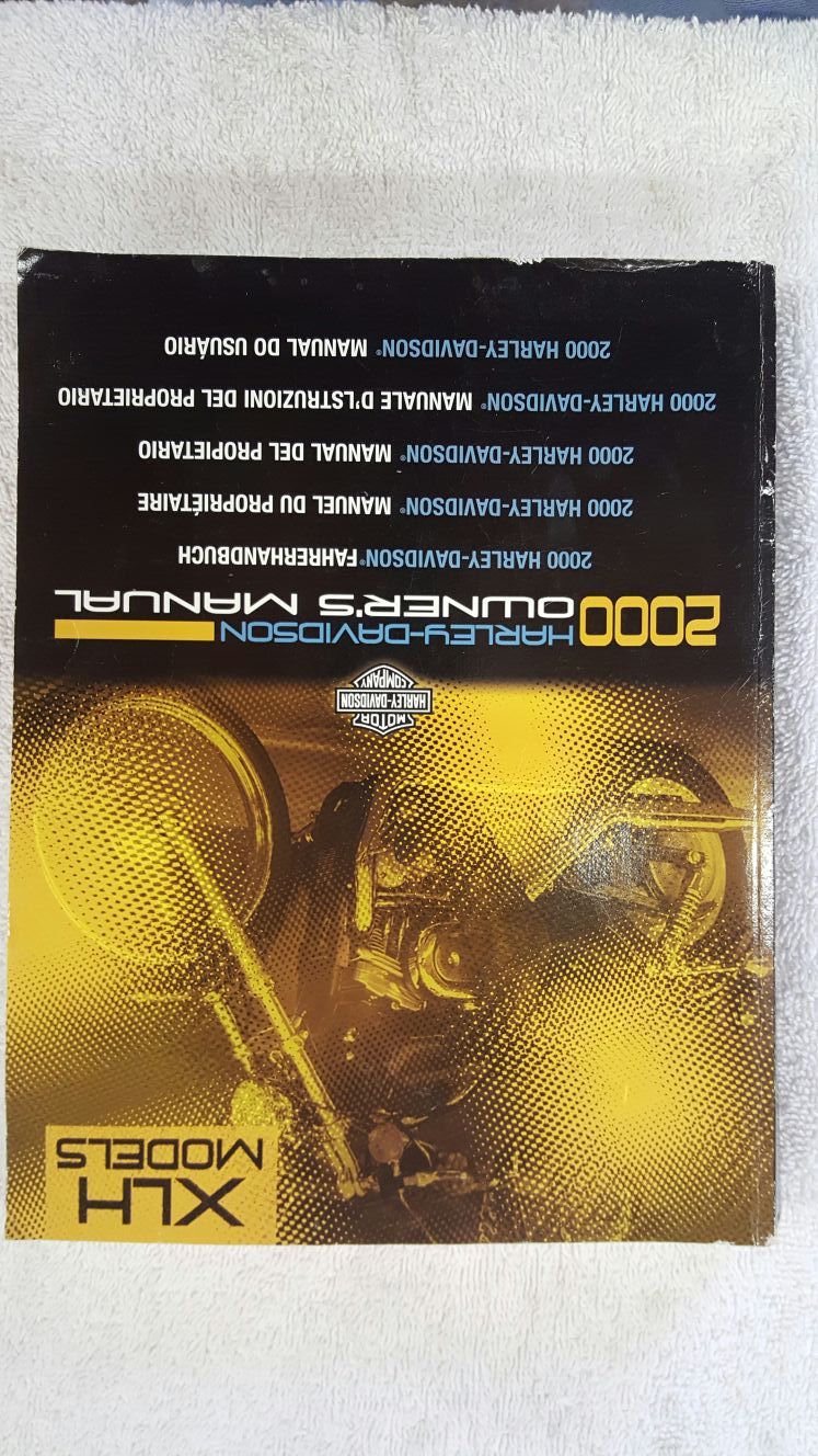 HARLEY DAVIDSON XL H. Owners manual