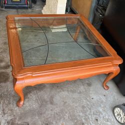 Coffee table  41” X 41” X  17-1/2” Tall