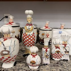 Chef Porcelain Kitchen Utensils/Decor
