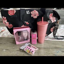 Mother’s Day Victoria secret travel / Beauty Pink Roses gift set 