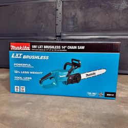 Makita LXT 14 in. 18V Lithium-Ion Brushless Battery Electric Chainsaw (Tool Only) 