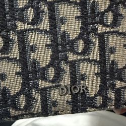 Dior Wallet  Beige and Black Dior Oblique