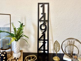 Address Metal Sign
