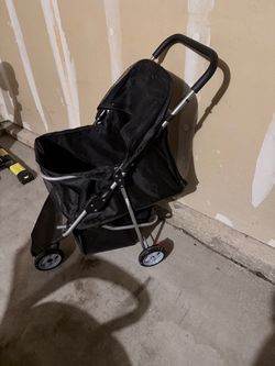 Black Folding Pet Stroller