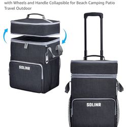 New 72 Can Large Rolling Soft Cooler With Wheels And Handle