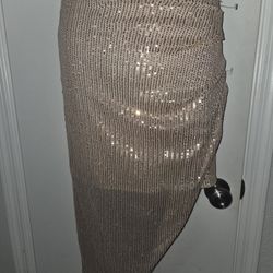 Small High Low Sequin Skirt Size S 