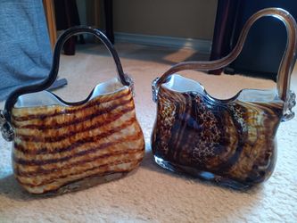 Glass purse decor