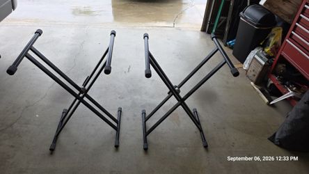 Two Adjustable Keyboard Stands – $15 Each or $25 for Both